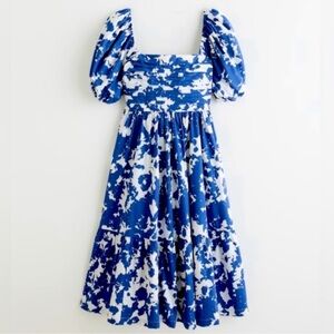 Abercrombie & Fitch Dress in Blue and White Floral Size Medium